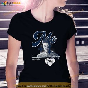 Me Plus Aaron Judge Equals Heart Aaron Judge New York Mlbpa Shirt 3