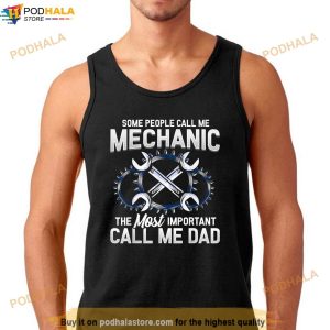 Mechanic Dad Mechanics Fathers Day Dads Birthday Gift Shirt 2