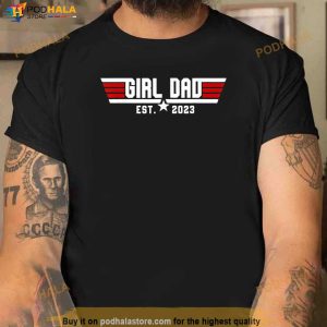 Mens Dad Est 2023 Dad To Be Gifts New Baby Daddy Fathers Day Tshirt 1