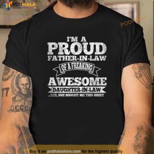 Mens Father In Law Fathers Day From Daughter In Law Shirt 2