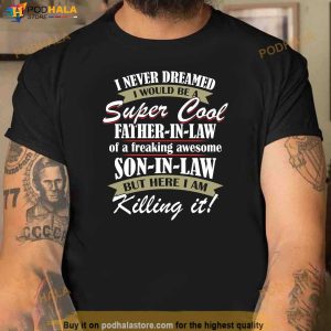 Mens Father In Law Gift From Son In Law Fathers Day Shirt 2