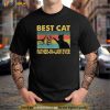 Mens Fathers Day Gift Best Cat Father In Law Ever Vintage Cat Shirt