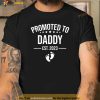 Mens Funny 1st Time Dad EST 2023 New First Fathers Day Shirt
