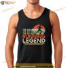 Mens Funny Runner Retirement Gift Man Myth Retired Running Legend Shirt