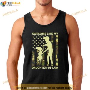 Mens Stepdad Fathers Day Gift Awesome Like My Daughter In Law Shirt 3