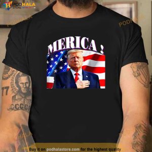 Merica Donald Trump Candidate Presidents Day T Shirt 1
