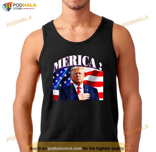 Merica Donald Trump Candidate Presidents Day T-Shirt