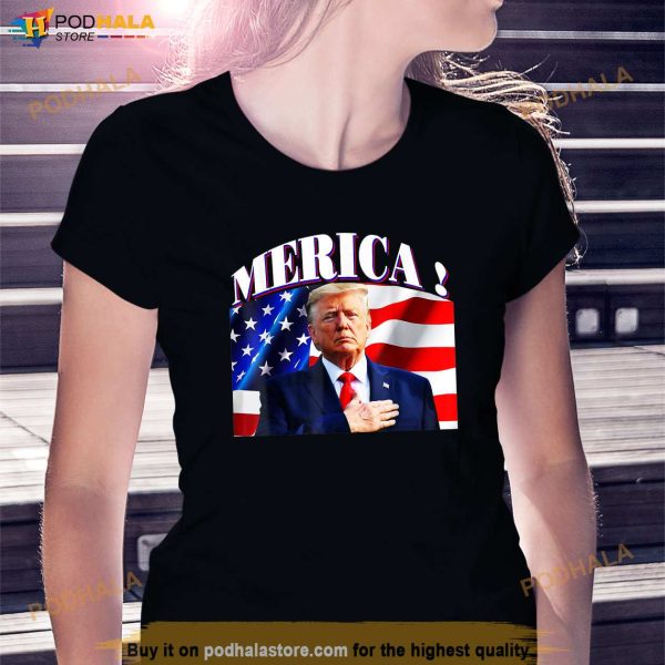 Merica Donald Trump Candidate Presidents Day T-Shirt