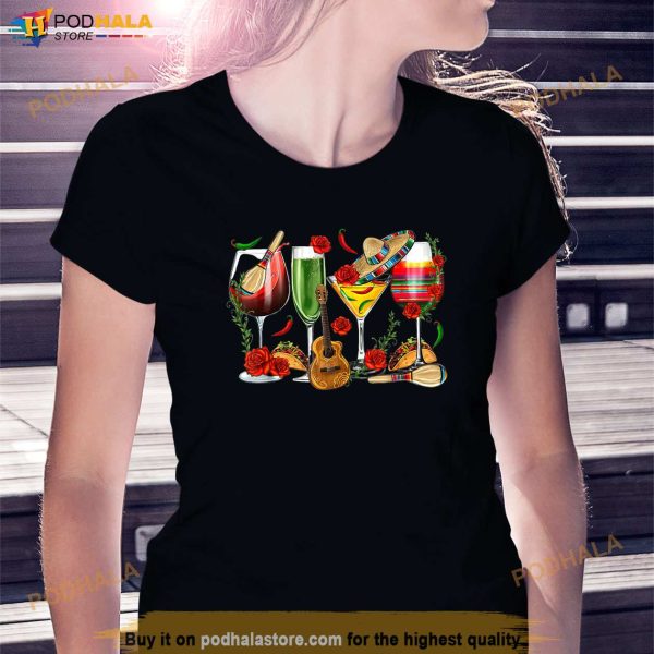 Mexico Wine Tequila Cinco De Mayo Mexican Fiesta Lover Shirt