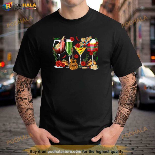 Mexico Wine Tequila Cinco De Mayo Mexican Fiesta Lover Shirt