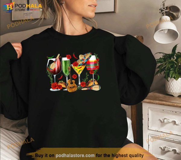 Mexico Wine Tequila Cinco De Mayo Mexican Fiesta Lover Shirt