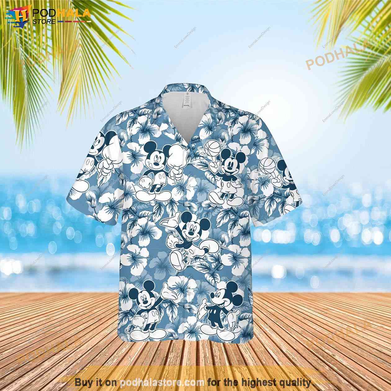 New York Yankees Mickey Mouse Short Sleeve Button Up Tropical Hawaiian Shirt  - Trendy Aloha