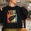 Mom Level Unlocked First Time Mommy Announcement Gift Womens Shirt