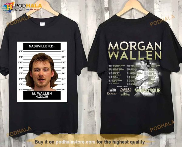 Morgan Wallen Mugshot Country Music Shirt, Morgan Wallen Fan Gift