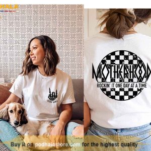 Motherhood Some Days I Rock It Some Days It Rocks Me Either Way We're Rockin' Mama Tee