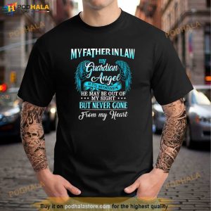 My Father In Law My Guardian Angel Watches Over Me Memories Shirt