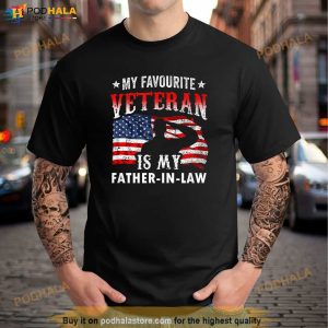My Favorite Veteran Is My FatherInLaw Family Veterans Day Shirt