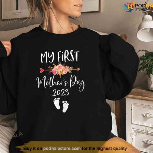My First Mothers Day 2023 Pregnancy Announcement Mom to Be Shirt 2