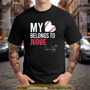 My Heart Belongs To Aaron Judge Shirt Womens Yankee Tshirt 1