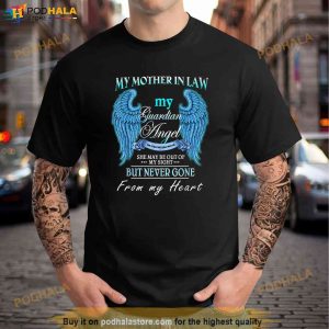 My Mother In Law My Guardian Angel Watches Over Me Memorial Shirt 2