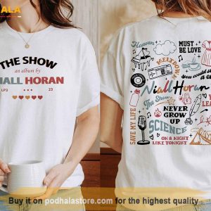 Niall Horan The Show 2023 Shirt, The Show Album Track List 2 Sides T-Shirt