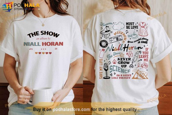 Niall Horan The Show 2023 Shirt, The Show Album Track List 2 Sides T-Shirt