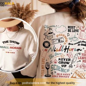 Niall Horan The Show 2023 Shirt The Show Album Track List 2 Sides Tshirt 1