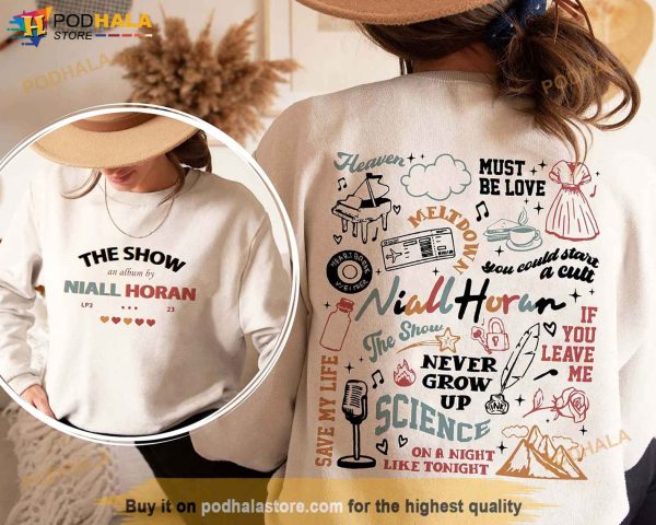 Niall Horan The Show 2023 Shirt, The Show Album Track List 2 Sides T-Shirt