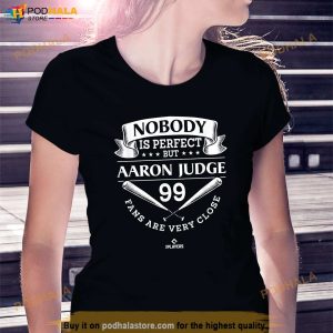 Nobody Is Perfect Aaron Judge Mlbpa Baseball Player Shirt 3