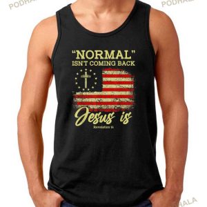 Normal Isnt Coming Back Jesus Is Revelation 14 Christian Shirt 2