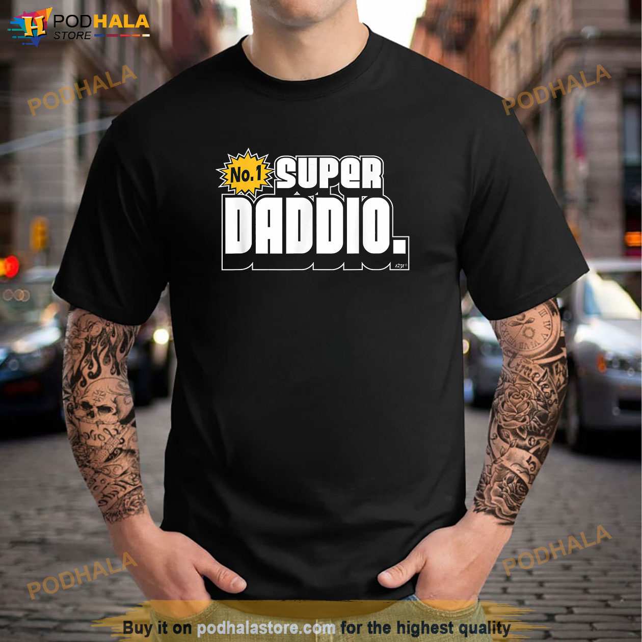 Novelty Super Daddio Funny Tee T Fathers Day Gift - Bring Your Thoughts Imaginations Into Reality Today