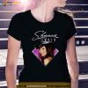 Official Shania Twain Purple Photo White Text Shirt