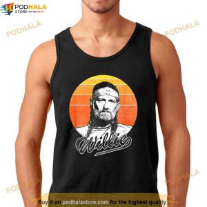 Official Willie Nelson Sunset Photo Shirt