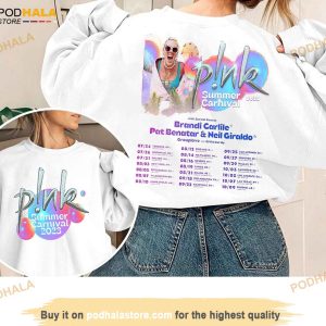 P!nk Summer Carnival Tour 2023 2 sides Shirt, Summer Carnival Tour Hoodie