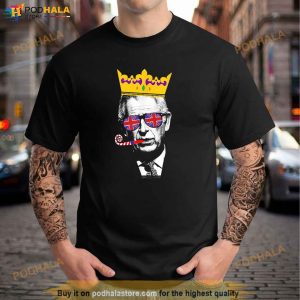 Party King Funny Coronation King Charles Union Jack Crown Shirt