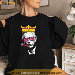 Party King Funny Coronation King Charles Union Jack Crown Shirt 3