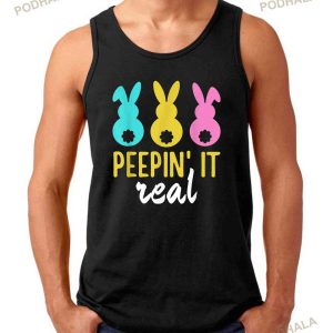Peepin It Real Easter Bunnies Cool Boys Girls Kids TShirt 2