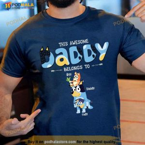 Personalized Bluey Daddy Shirt Best Dad Shirt Bluey Dad Fathers Day Gift 3