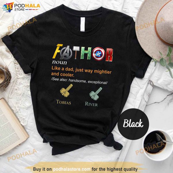 Personalized Custom Retro Fathor Shirt, Personalized Gifts For Dad From Daughter