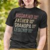 Personalized Dad Grandpa Shirt, Husband Father Grandpa Legend Fathers Day Gift
