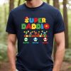 Personalized Name Kids Dad Super Daddio Game Shirt, Custom Gifts For Dad