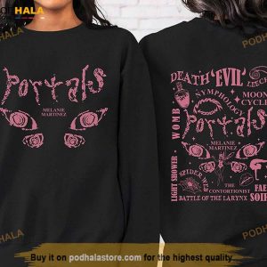 Portals Tracklist Shirt, Melanie Martinez Cry Baby Tee, Portals New Album
