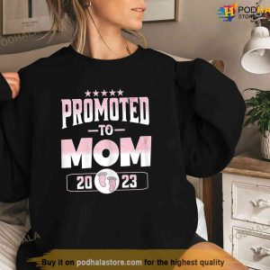 Promoted To Mom 2023 Mothers Day First Time Mom TShirt 1st Time Mom Gifts