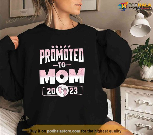 Promoted To Mom 2023 Mothers Day First Time Mom Shirt, 1st Time Mom Gifts