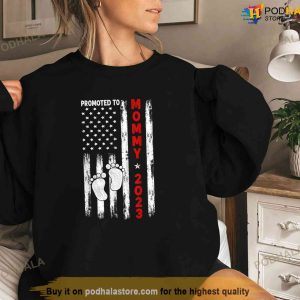Promoted To Mommy 2023 First Time Mothers Day New Mom Gifts TShirt