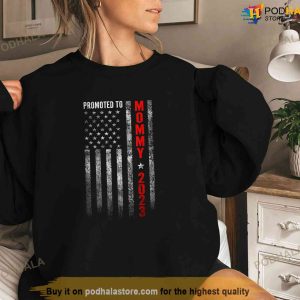 Promoted To Mommy Est 2023 First Time Mothers Day New Mommy Shirt