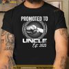 Promoted to Uncle 2023 First Time Fathers Day New Uncle Shirt