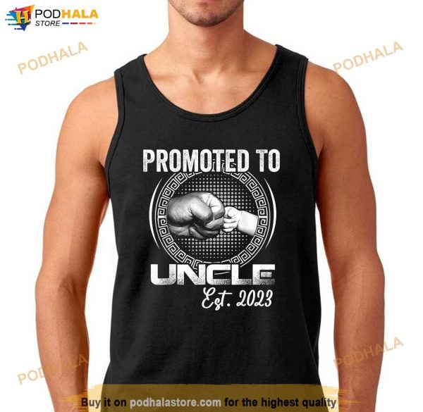 Promoted to Uncle 2023 First Time Fathers Day New Uncle Shirt