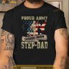 Proud Army National Guard StepDad Shirt Veterans Day Shirt, Bonus Dad Gifts