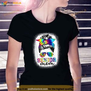 Proud Senior Mom 2023 Graduate Senior 23 Tie Dye Graduation Shirt 2
